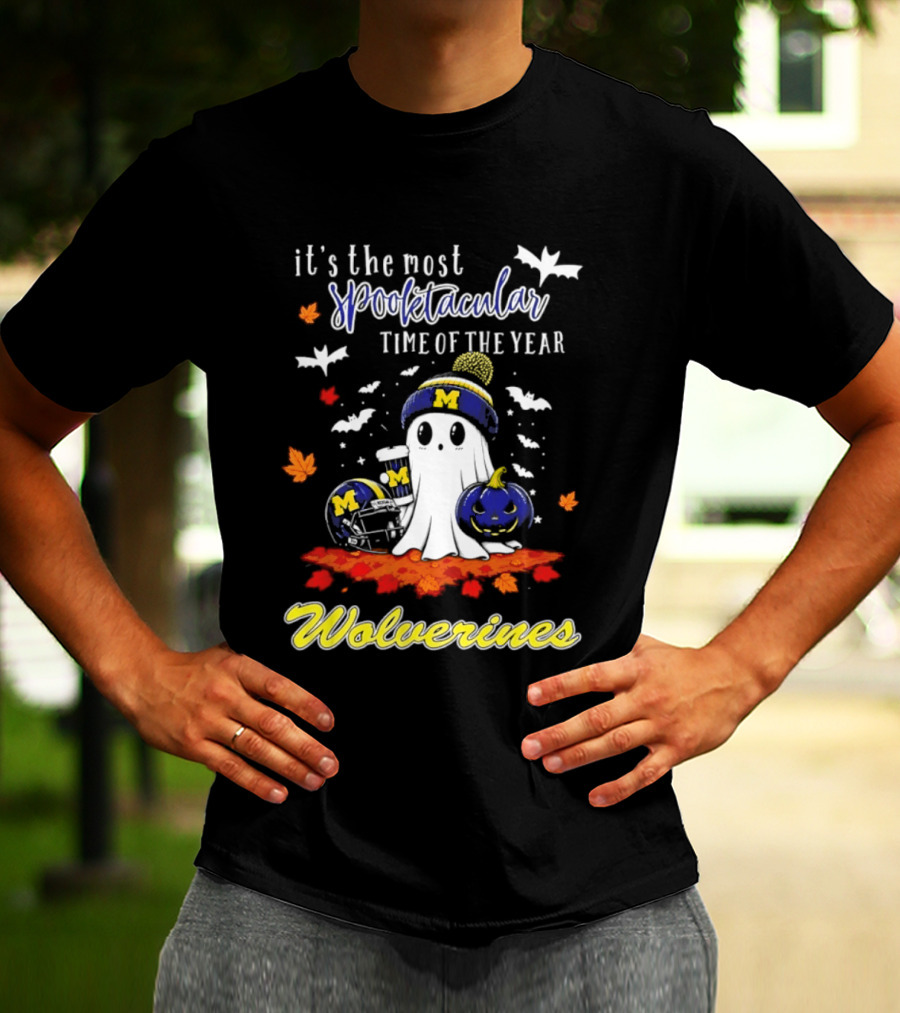 Michigan Wolverines Spooktacular Halloween Ghost Fest 2026 It's The Most Wonderful Time Of The Year T-Shirt