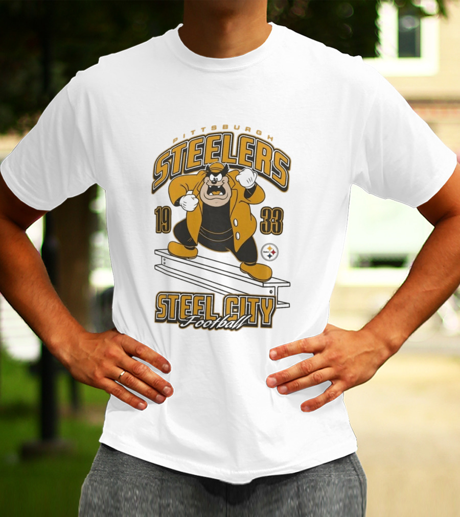 1933 Pittsburgh Steelers Steel City Football T-Shirt