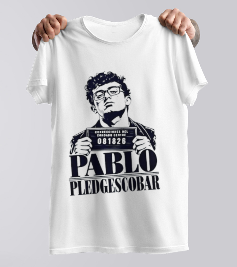 Agostino Abbatiello Pablo Pledgescobar Shot 081326 White Out T-Shirt