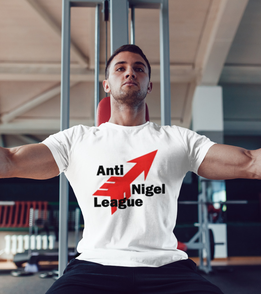 Anti Nigel League Arrow Text Gildan T-Shirt