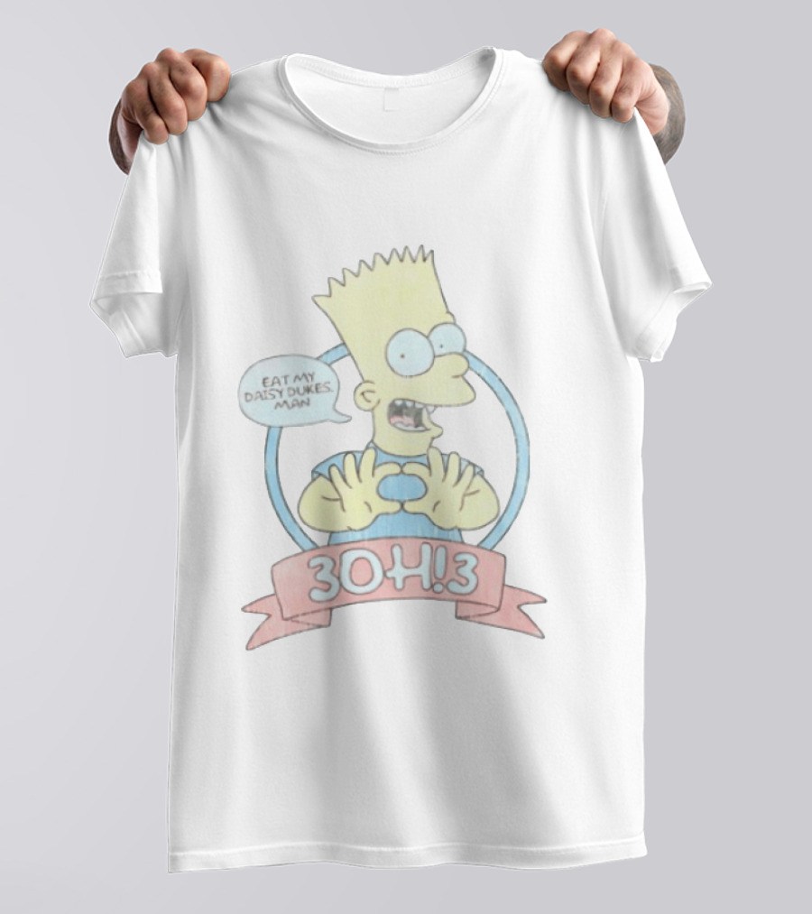 Bart Simpson Eat My Daisy Dukes Man 3OH!3 Collaboration T-Shirt