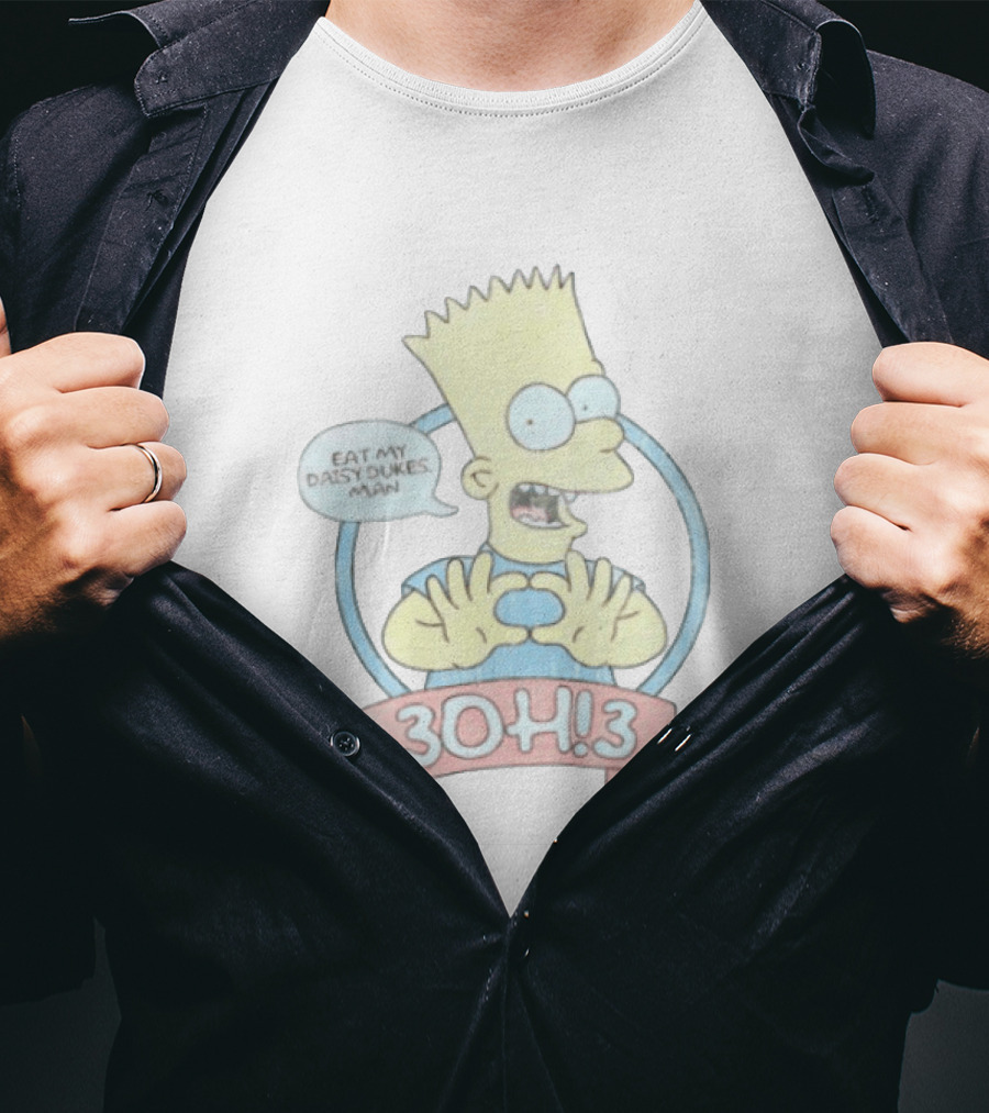 Bart Simpson Eat My Daisy Dukes Man 3OH!3 Collaboration T-Shirt
