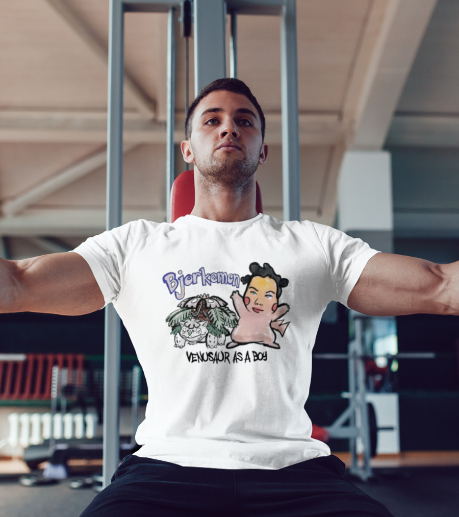 Bjorkemon Venusaur As A Boy Bootleg Bjork Pokemon T-Shirt