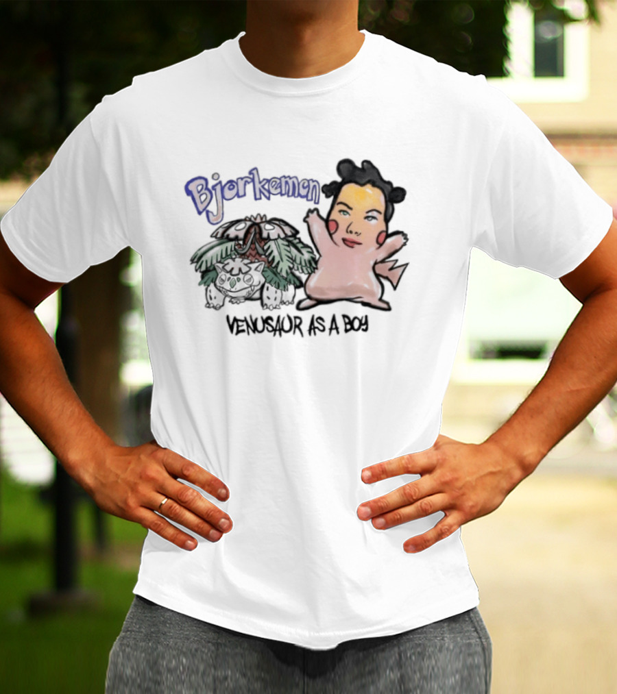 Bjorkemon Venusaur As A Boy Bootleg Bjork Pokemon T-Shirt