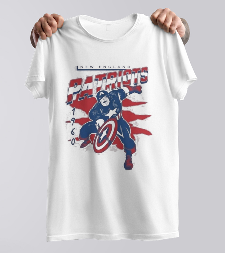 New England Patriots Captain America 2026 T-Shirt