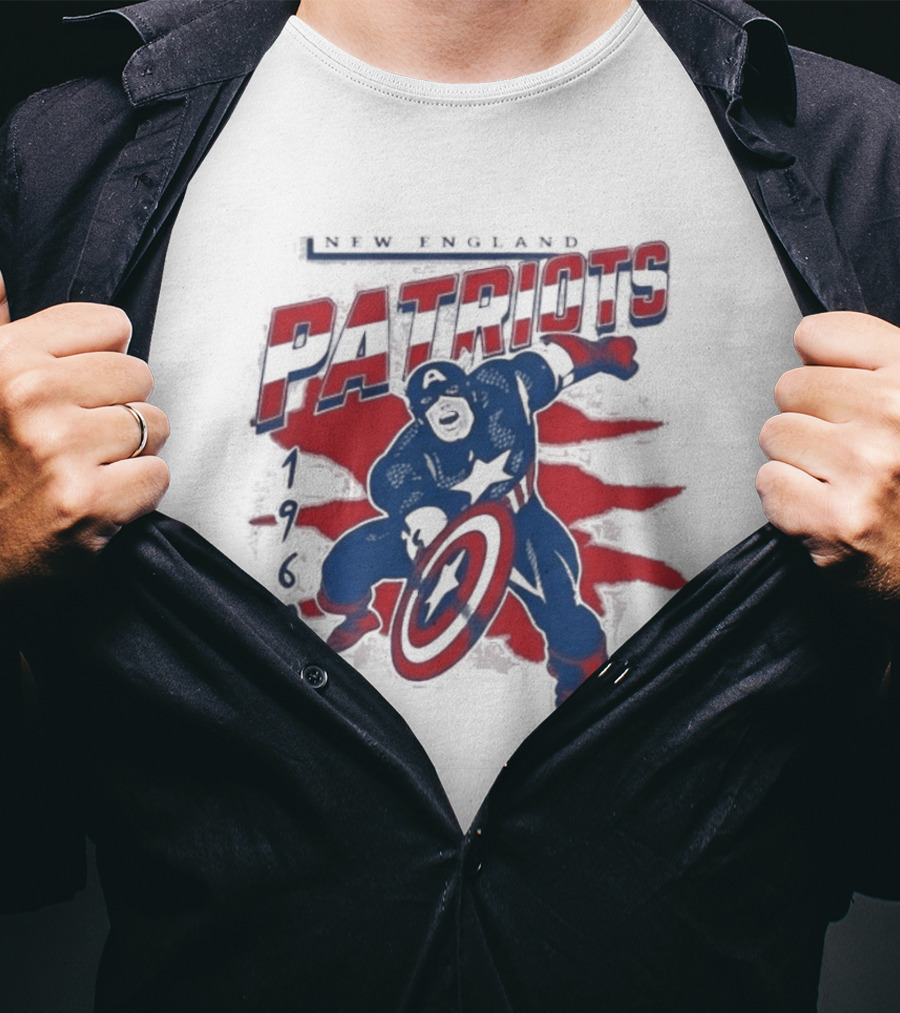 New England Patriots Captain America 2026 T-Shirt