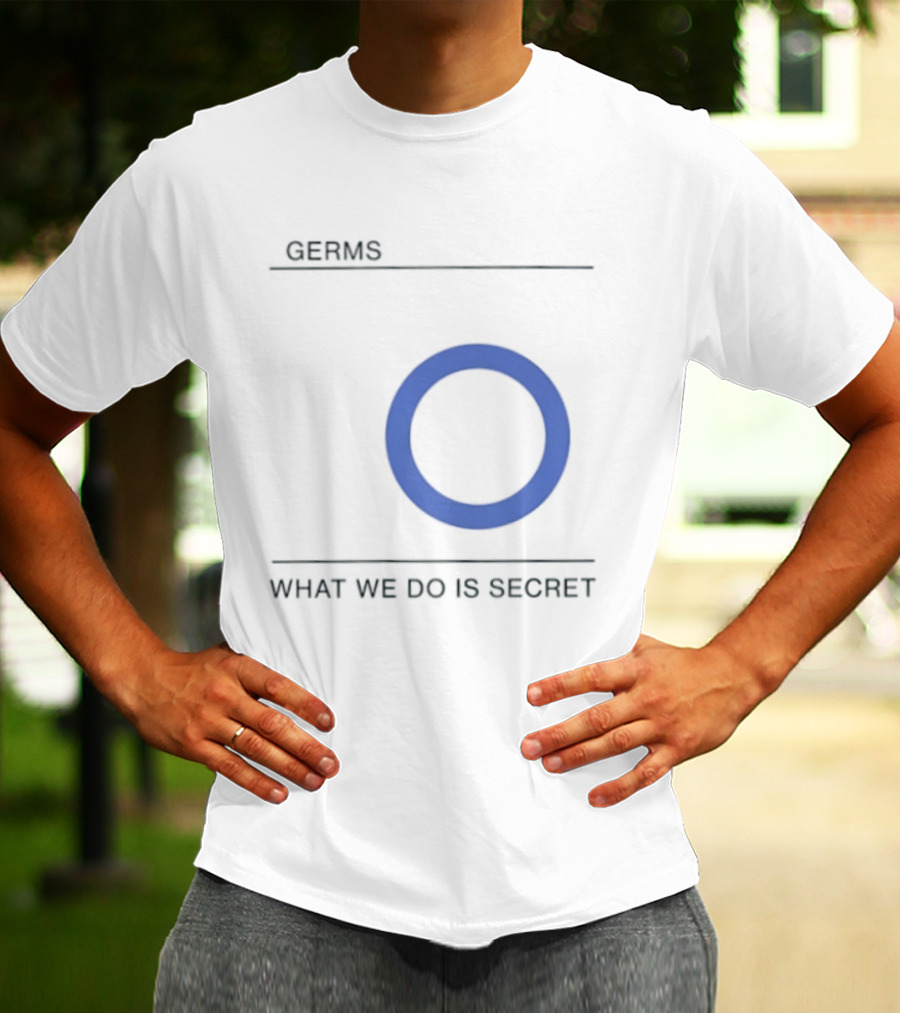 Germs What We Do Is Secret Punk Rock Blue Circle Icon Darby Crash T-Shirt