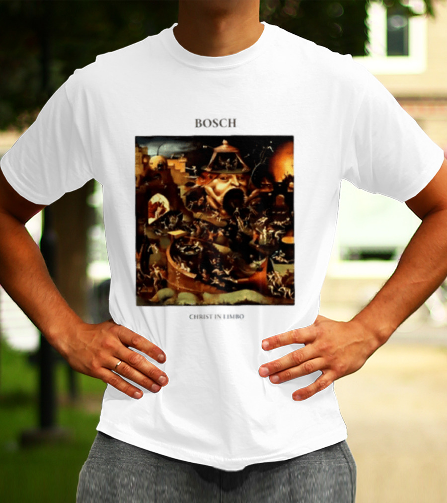 Hieronymus Bosch Christ In Limbo Medieval Painting Print T-Shirt