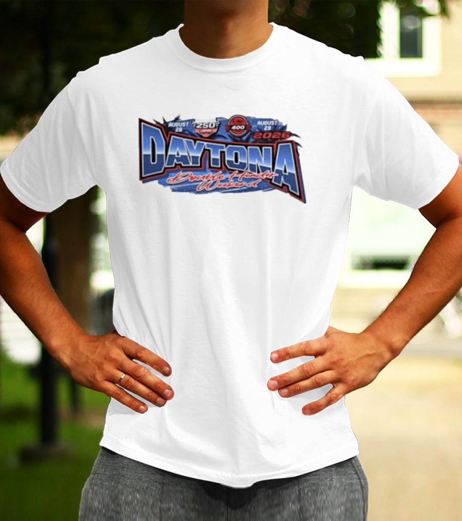 August 28 29 2026 Daytona Double Header Weekend Winn Dixie 250 And Coke 400 Racing Event T-Shirt