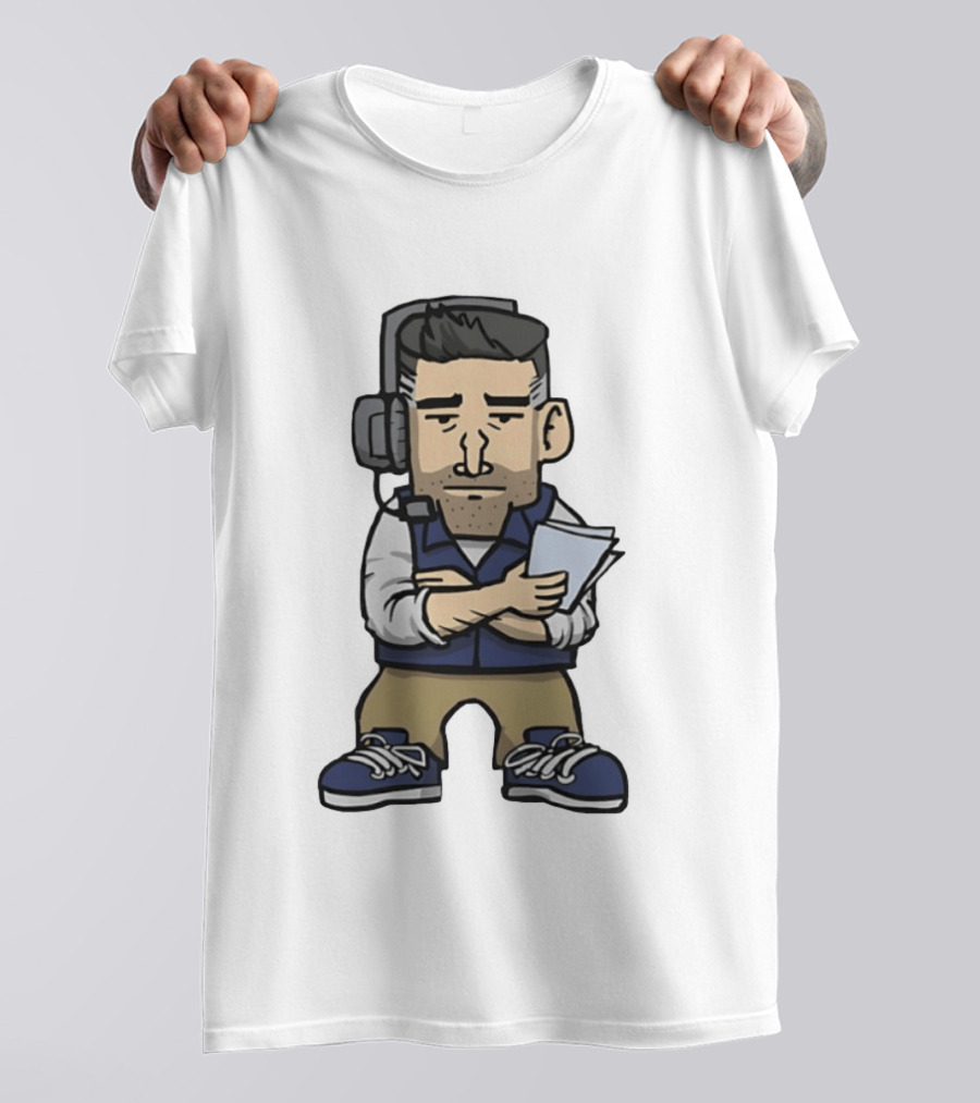 New England Patriots Mini Vrabel Mike Vrabel Football Coach Caricature T-Shirt