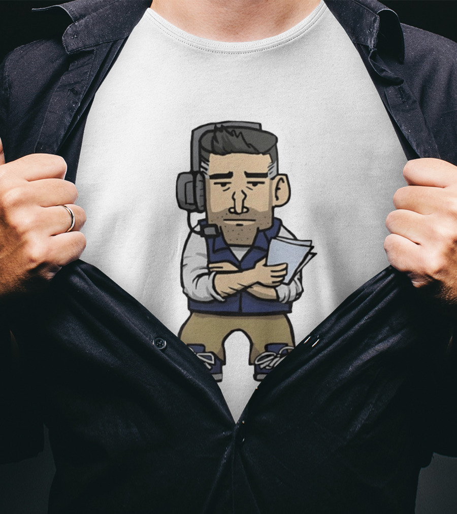 New England Patriots Mini Vrabel Mike Vrabel Football Coach Caricature T-Shirt