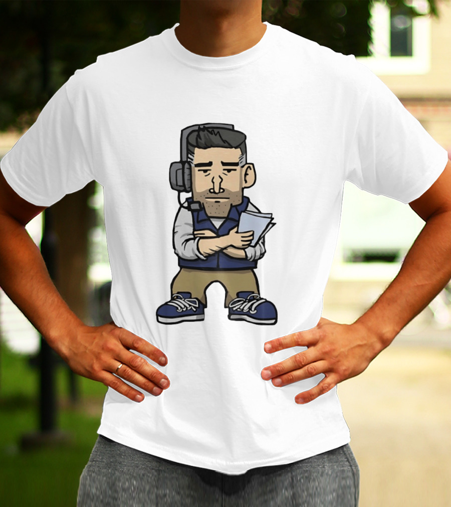 New England Patriots Mini Vrabel Mike Vrabel Football Coach Caricature T-Shirt