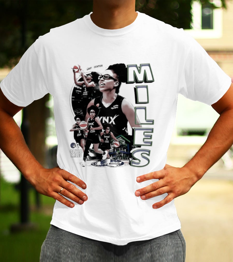 WNBA Olivia Miles Minnesota Lynx 2026 Basketball Collage T-Shirt