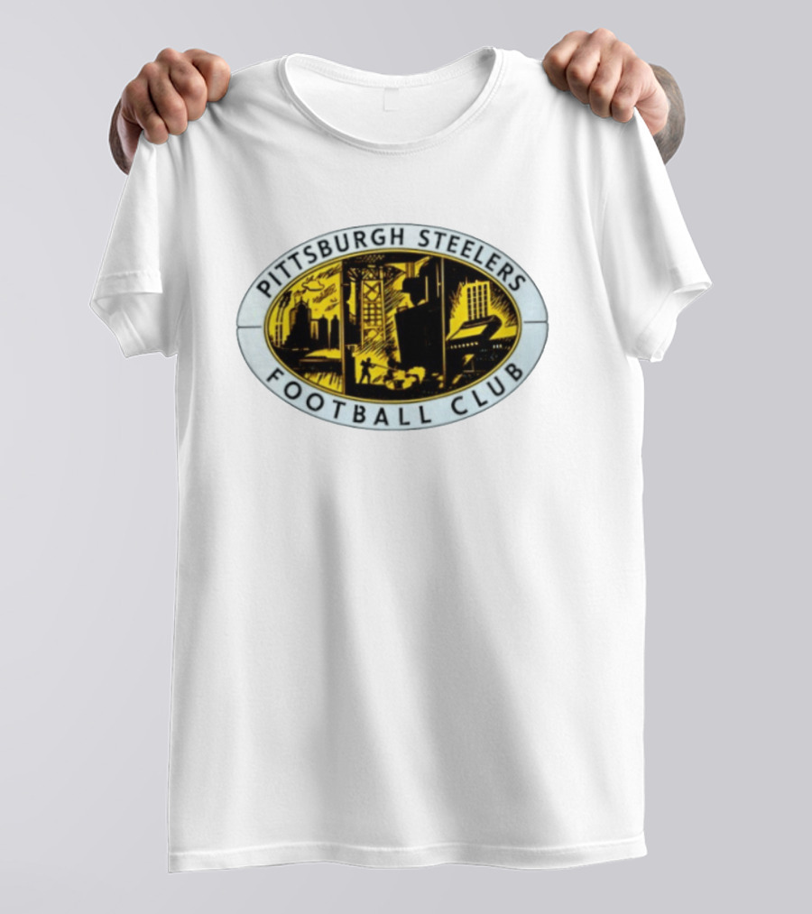 Pittsburgh Steelers Football Club Urban Skyline Distressed T-Shirt