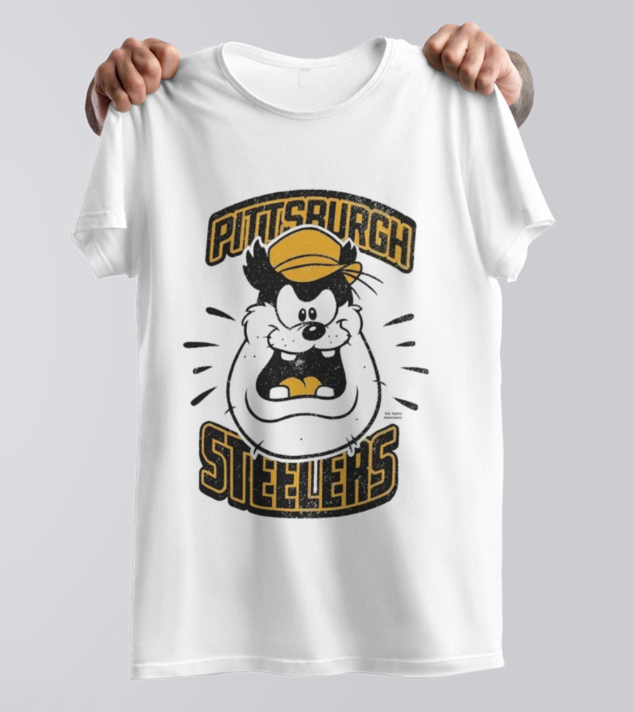 Pittsburgh Steelers Pete Character Yellow Hat T-Shirt