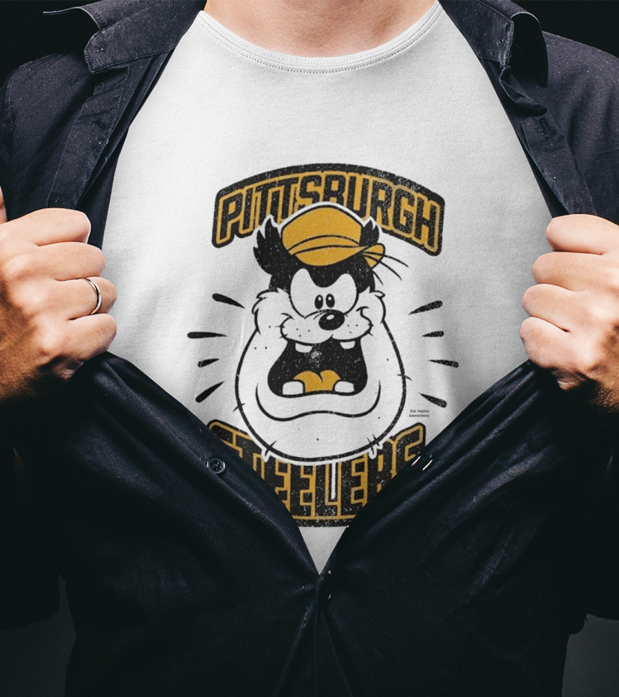 Pittsburgh Steelers Pete Character Yellow Hat T-Shirt