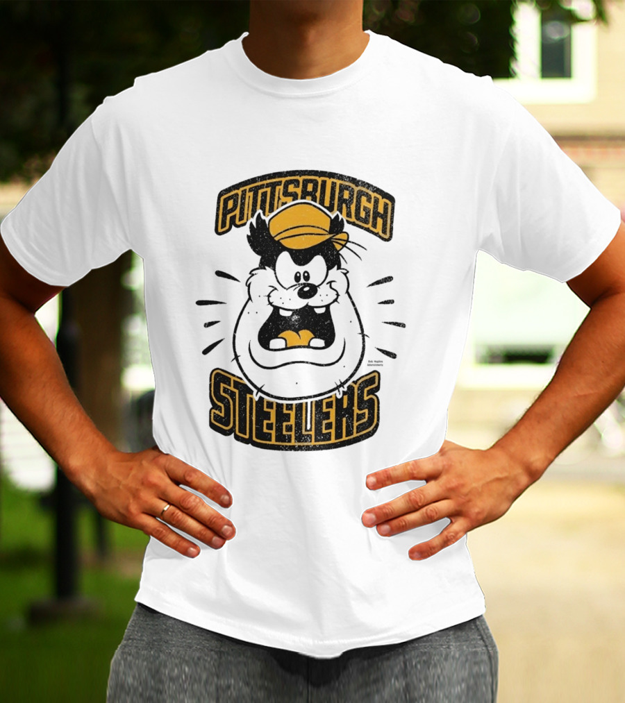 Pittsburgh Steelers Pete Character Yellow Hat T-Shirt