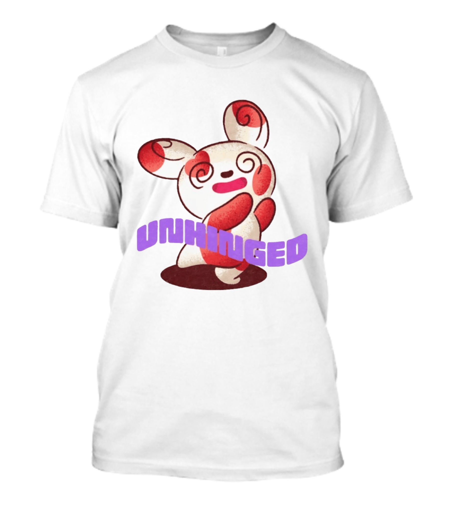 Spinda Unhinged Bunny Rabbit Cartoon Spiral Eyes T-Shirt