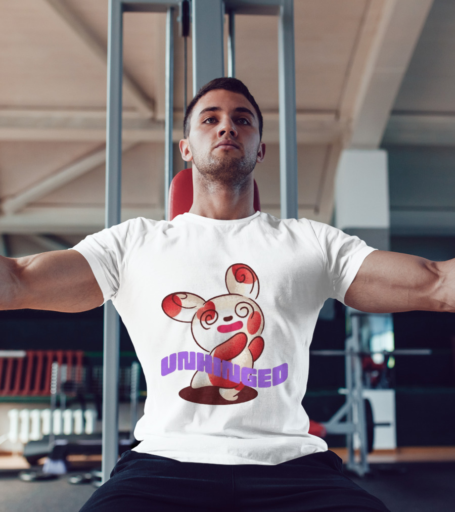 Spinda Unhinged Bunny Rabbit Cartoon Spiral Eyes T-Shirt