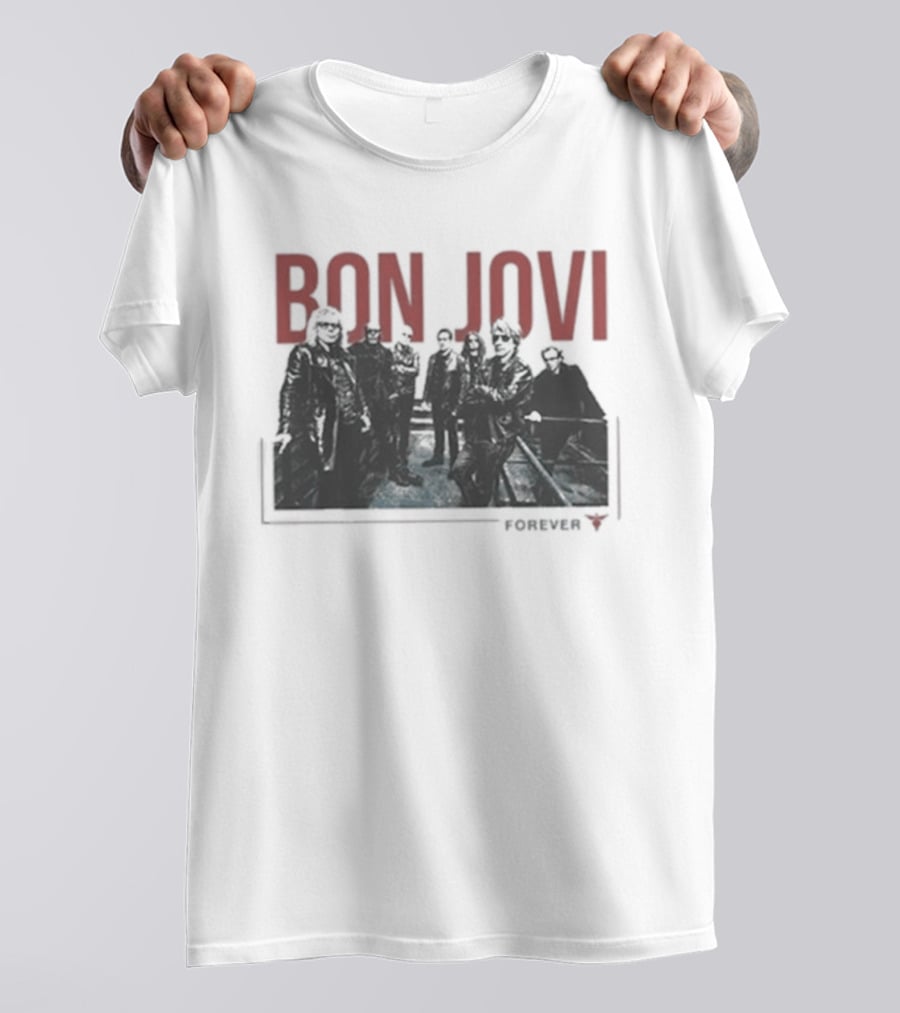 Bon Jovi Forever Band Cut Out T-Shirt