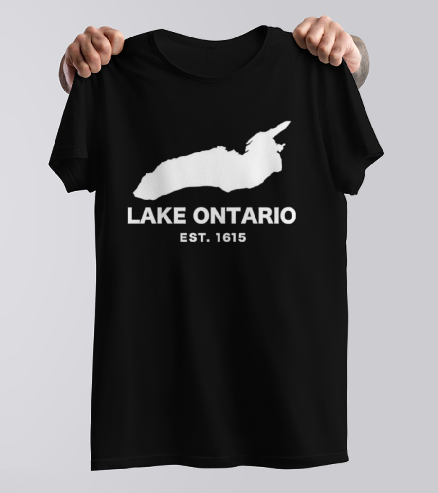 Lake Ontario Est 1615 Historical Map T-Shirt