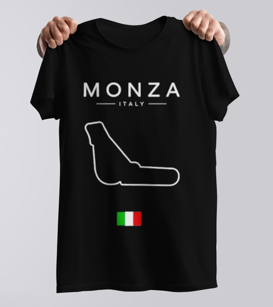 Monza Italy Temple Of Speed Circuit Italia Flag Racing T-Shirt