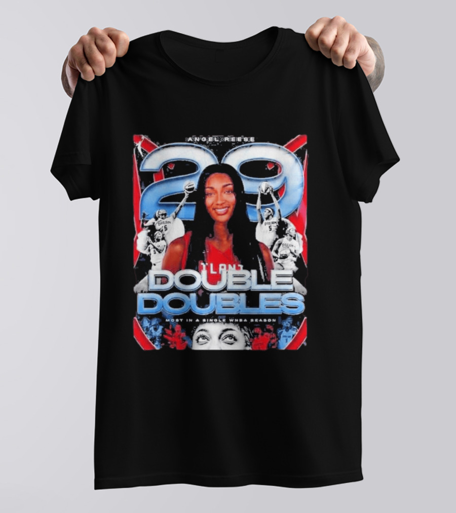 Angel Reese 29 Atlanta Dream Double Doubles Most In A Single WNBA Season T-Shirt
