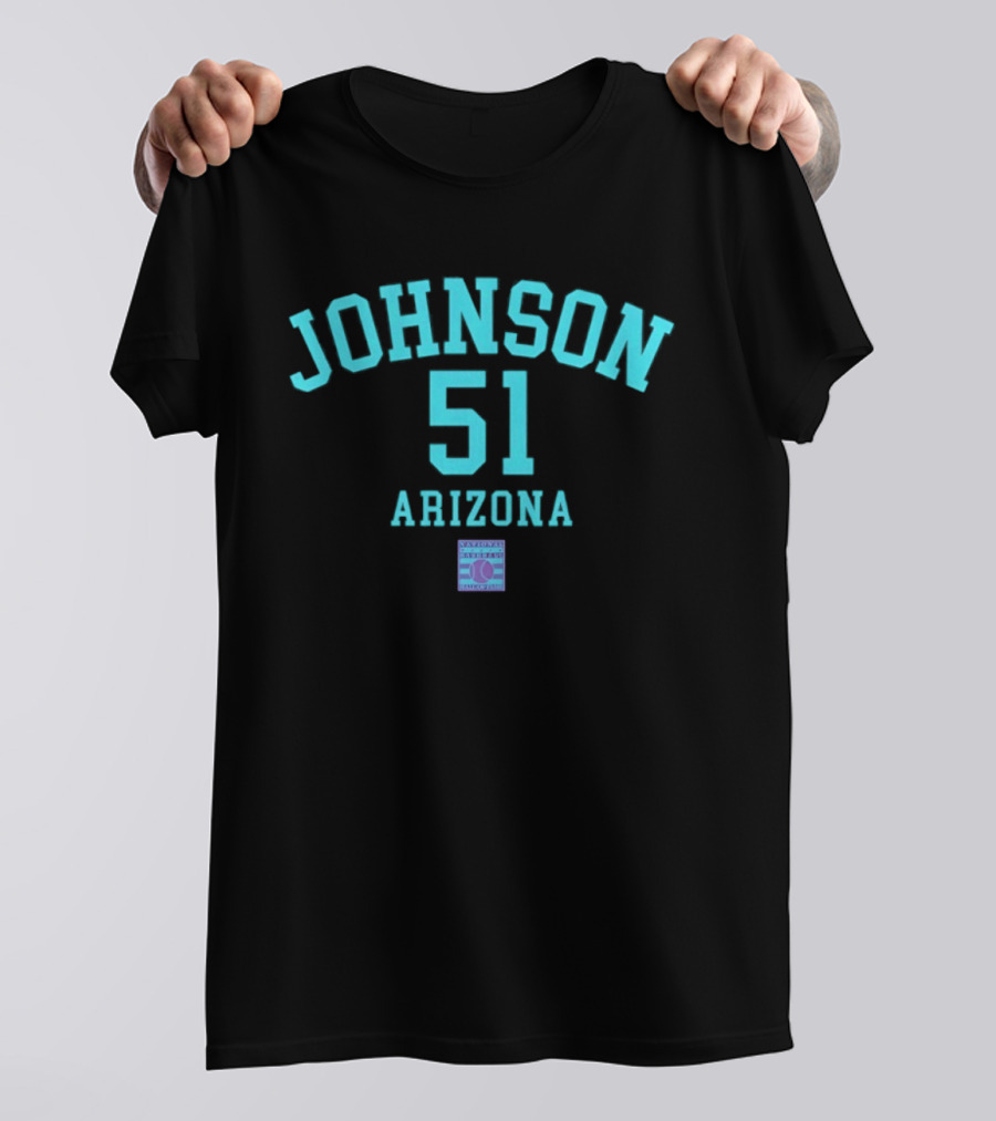 Arizona Johnson 51 October's Finest Baseball T-Shirt