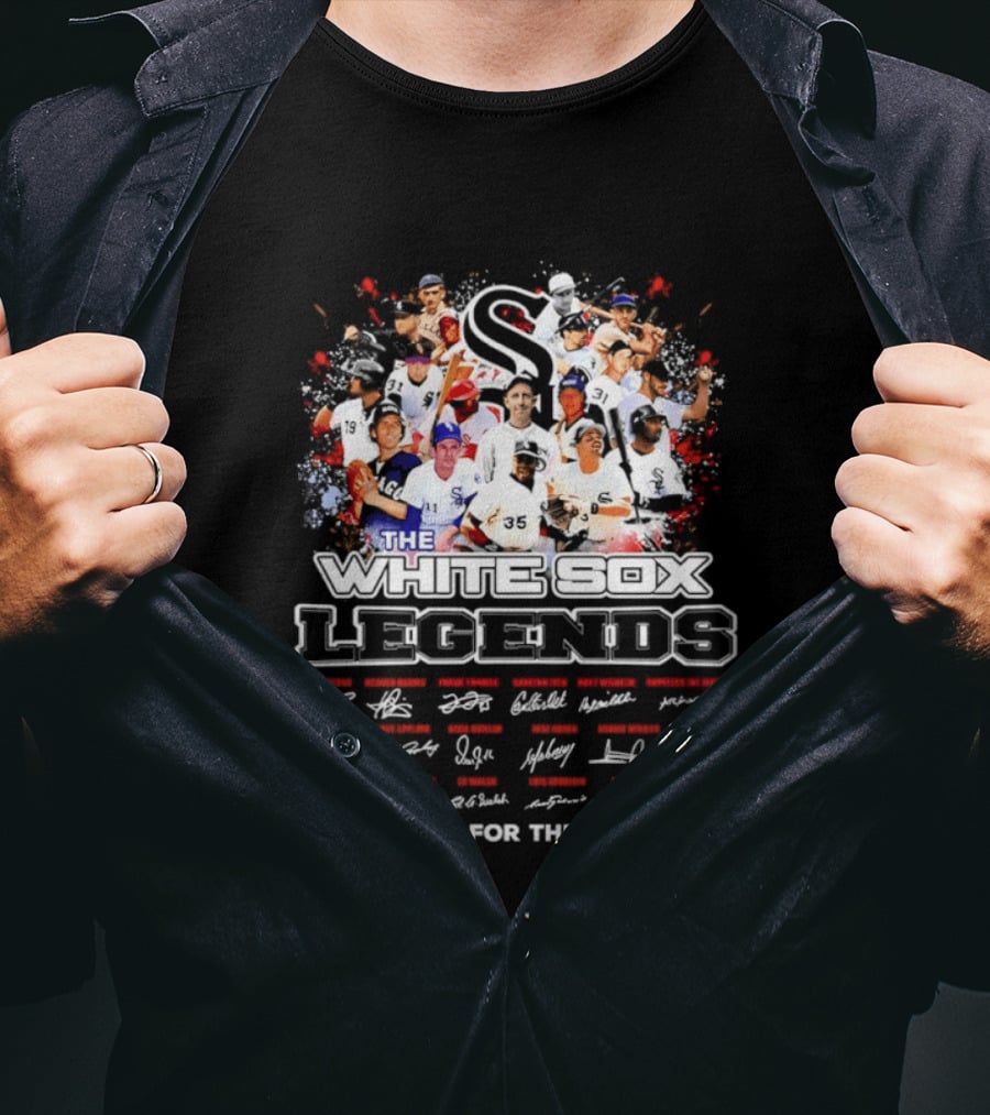 The Chicago White Sox Legends Thank You For The Memories Signatures T-Shirt