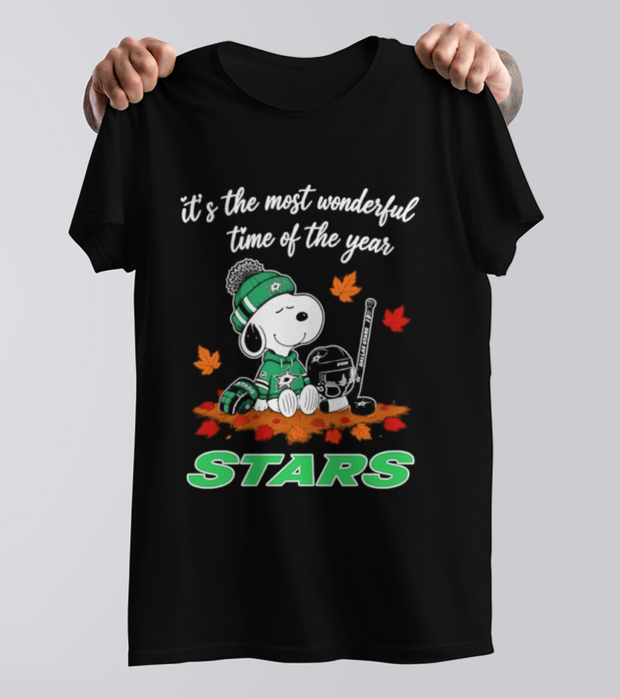 It's The Most Wonderful Time Of The Year Dallas Stars Snoopy Halloween 2026 T-Shirt