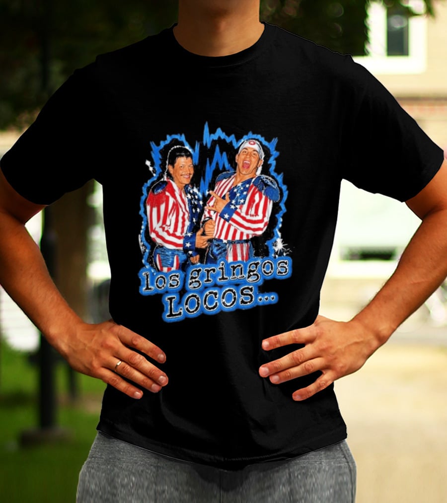 Dominik Mysterio Los Gringos Locos Red White Blue Stars And Stripes T-Shirt