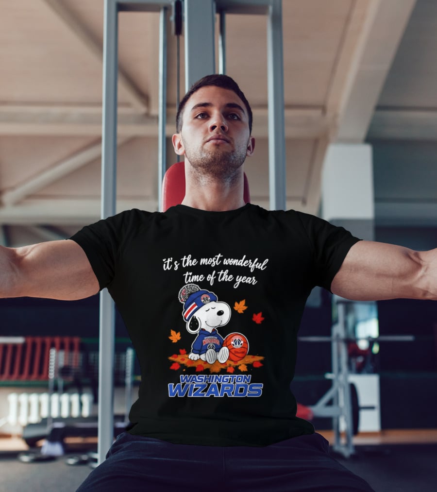 Washington Wizards Snoopy It's The Most Wonderful Time Of The Year Halloween 2026 T-Shirt