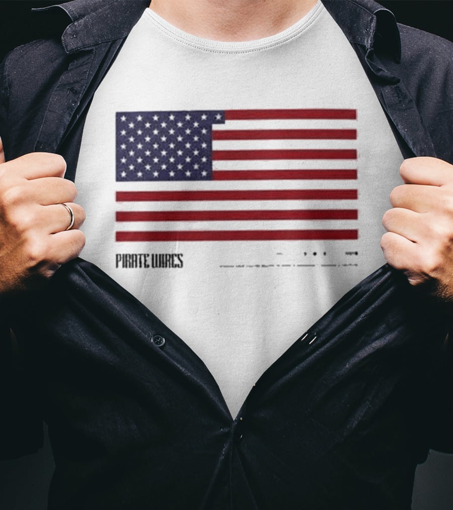 Pirate Wires Moon Should Be A State US Flag T-Shirt