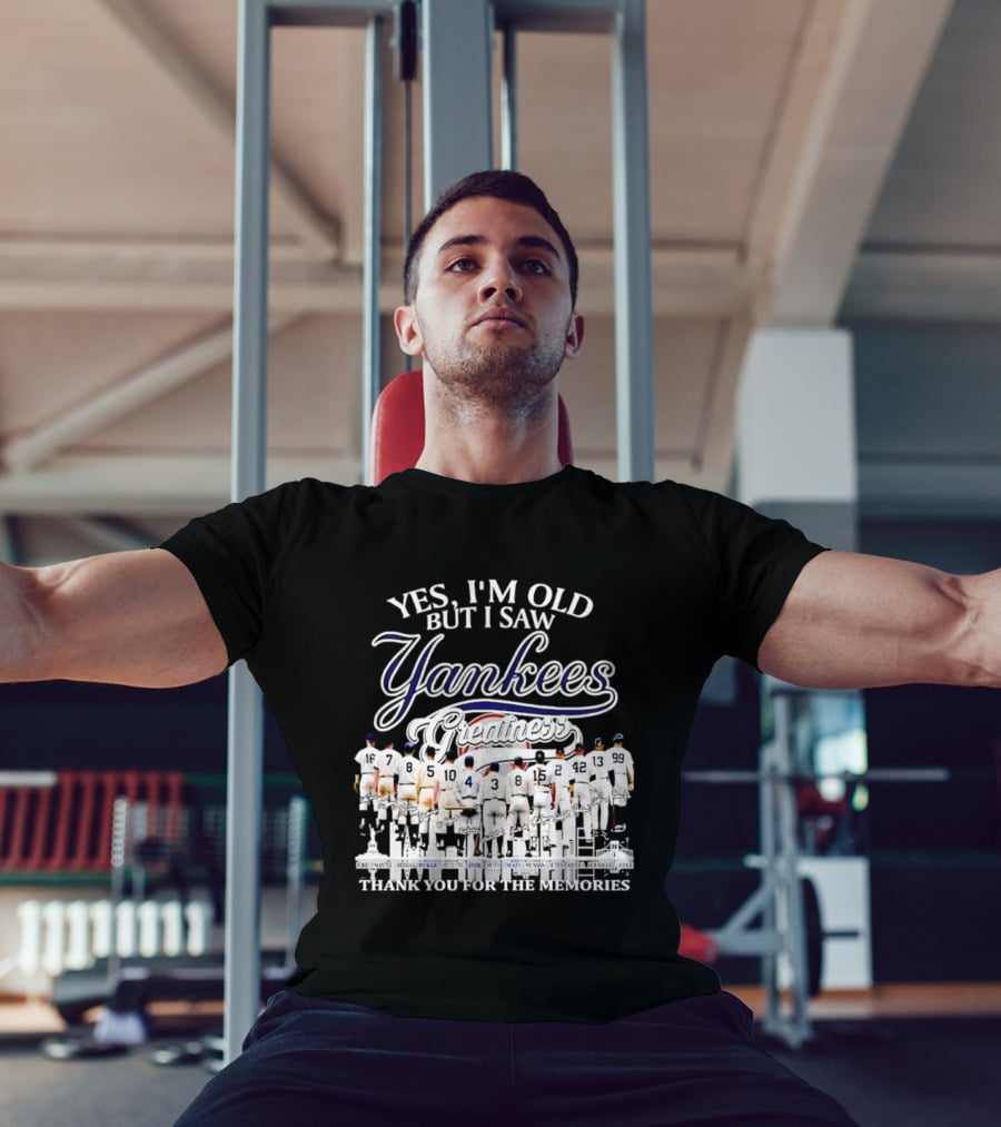 Yes I'm Old But I Saw Yankees Thank You For The Memories Signatures T-Shirt