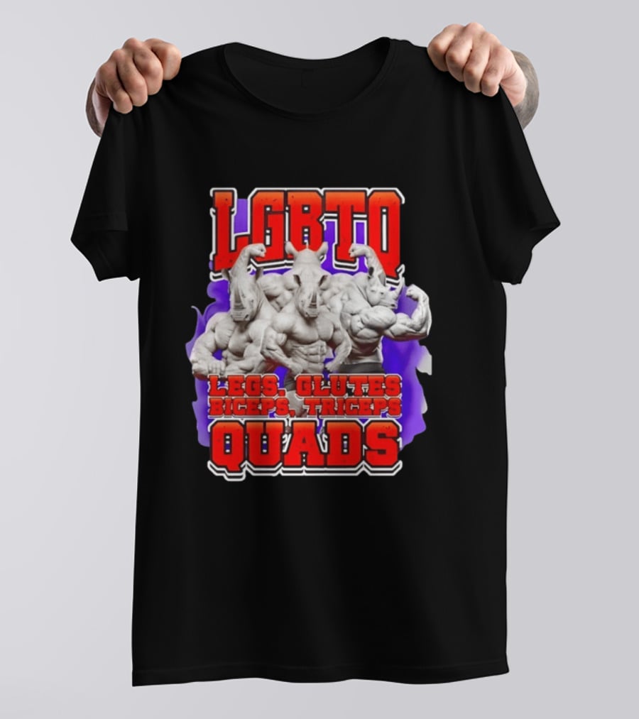 LGBTQ Rhino Legs Glutes Biceps Triceps Quads Fitness Bodybuilding T-Shirt