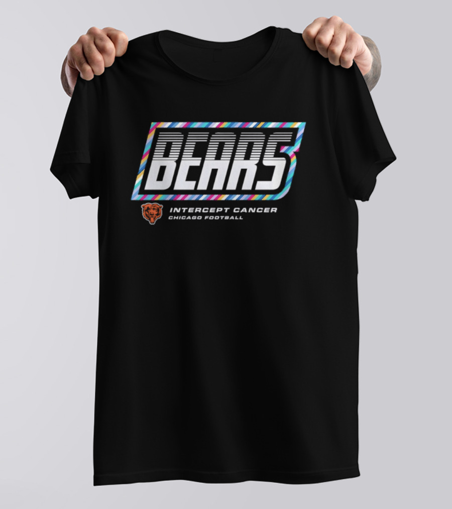 Chicago Bears Intercept Cancer 2026 Crucial Catch NFL Football T-Shirt