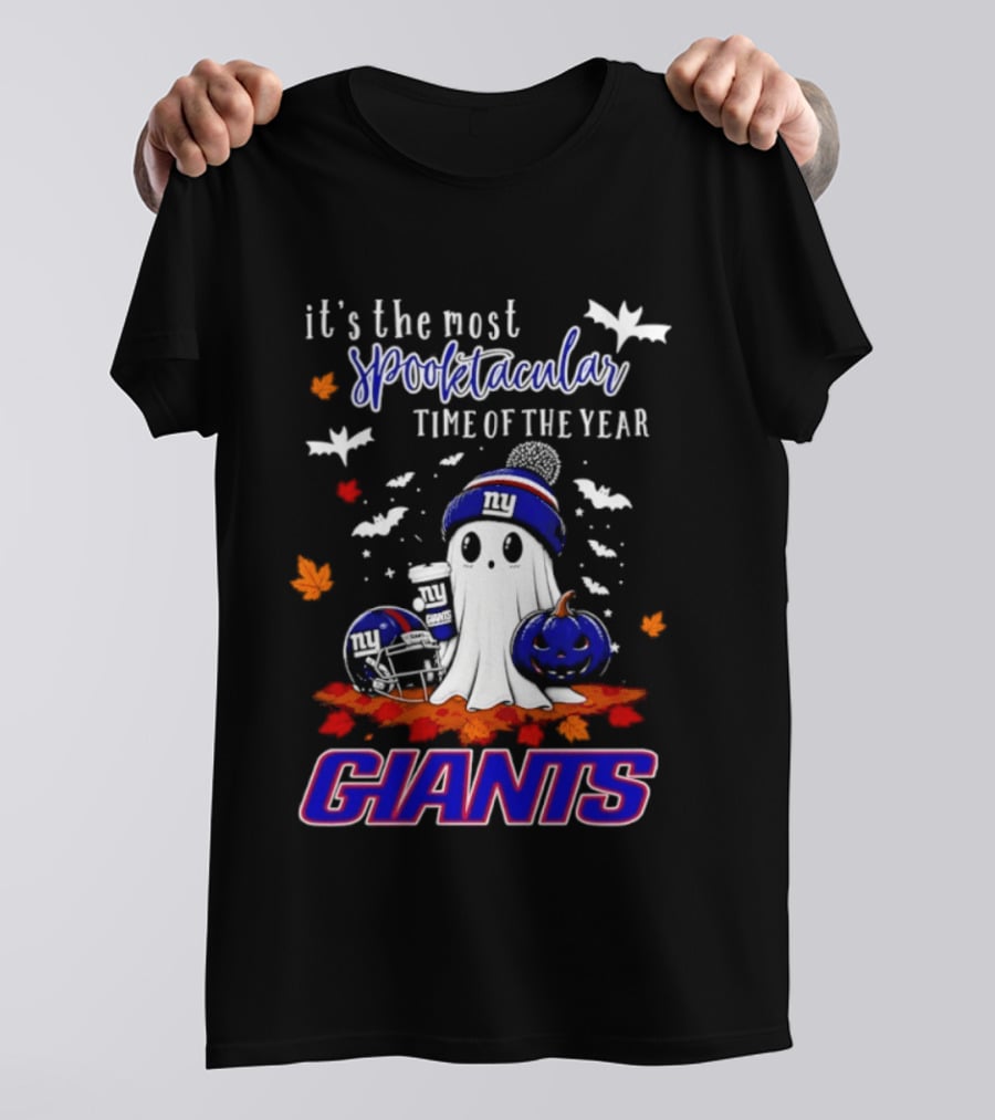 New York Giants Halloween Ghost Giants Spooktacular Time Of The Year 2026 T-Shirt