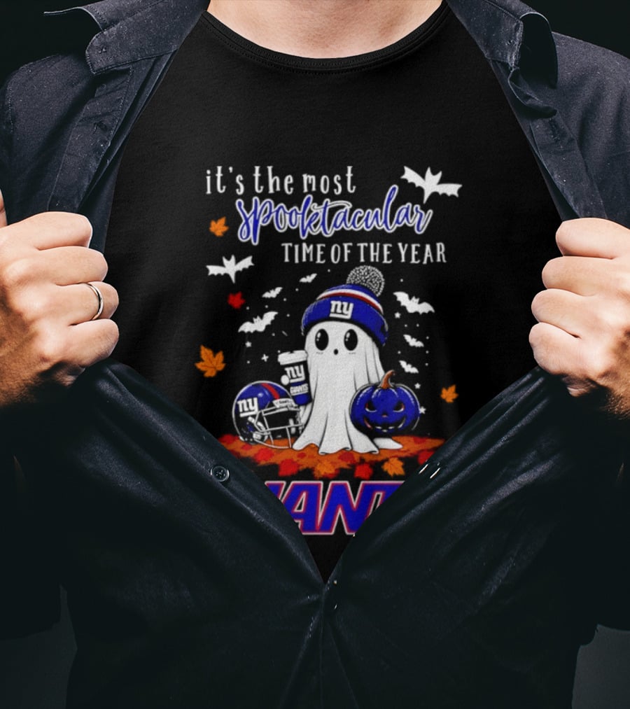 New York Giants Halloween Ghost Giants Spooktacular Time Of The Year 2026 T-Shirt