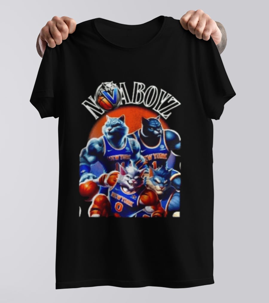 Nova Boyz New York Basketball Cats Jalen Brunson Josh Hart Mikal Bridges Donte DiVincenzo T-Shirt