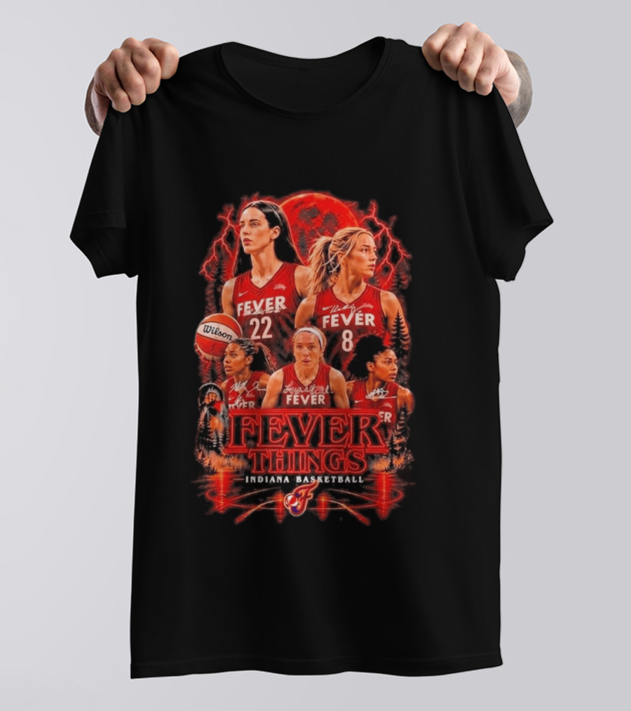 Fever Things Indiana Basketball Team Horror Wilson 22 8 T-Shirt