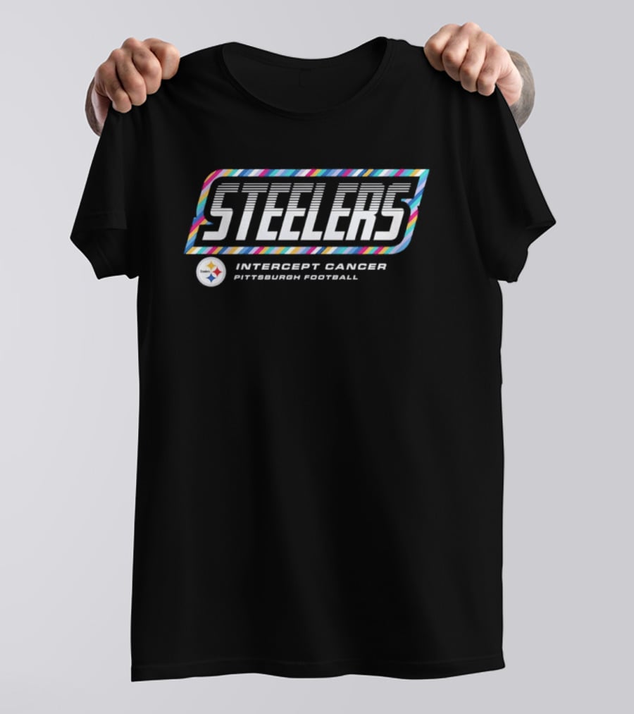Pittsburgh Steelers Crucial Catch Intercept Cancer 2026 NFL Team Support T-Shirt