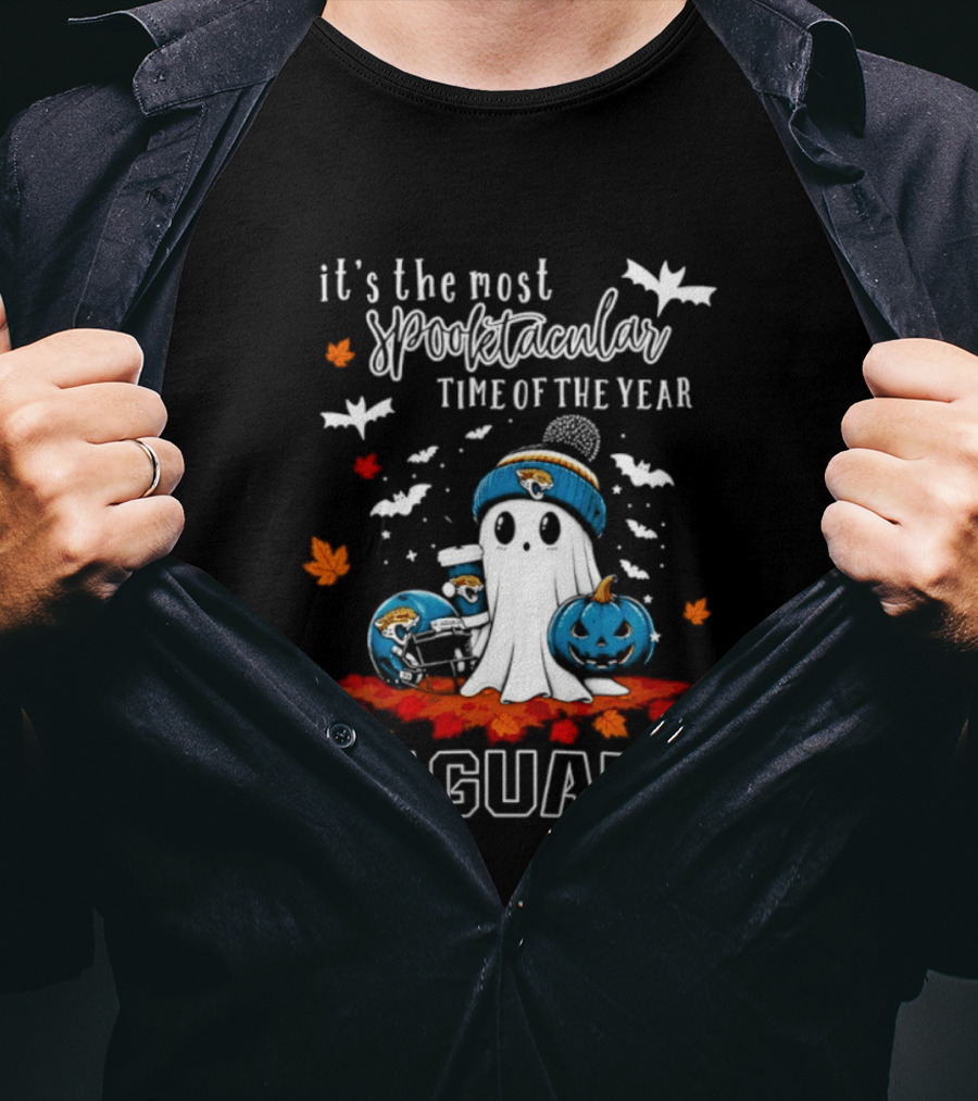 Jacksonville Jaguars Halloween Ghost Spooktacular Time Of The Year T-Shirt