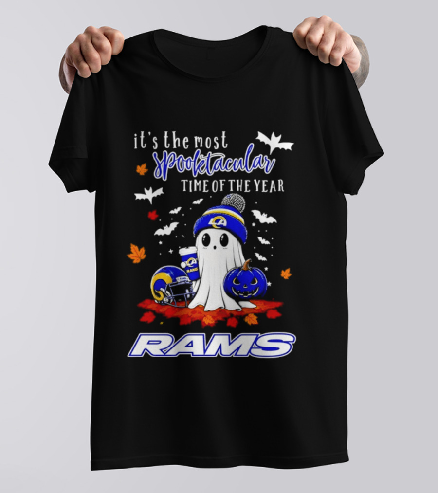Los Angeles Rams Halloween Ghost 2026 Season It's The Most Spooktacular Time Of The Year T-Shirt