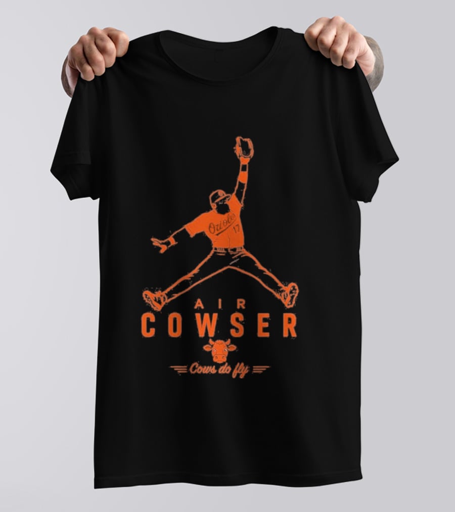 AIr Colton Cowser Jumpman Parody Cows Do Fly T-Shirt