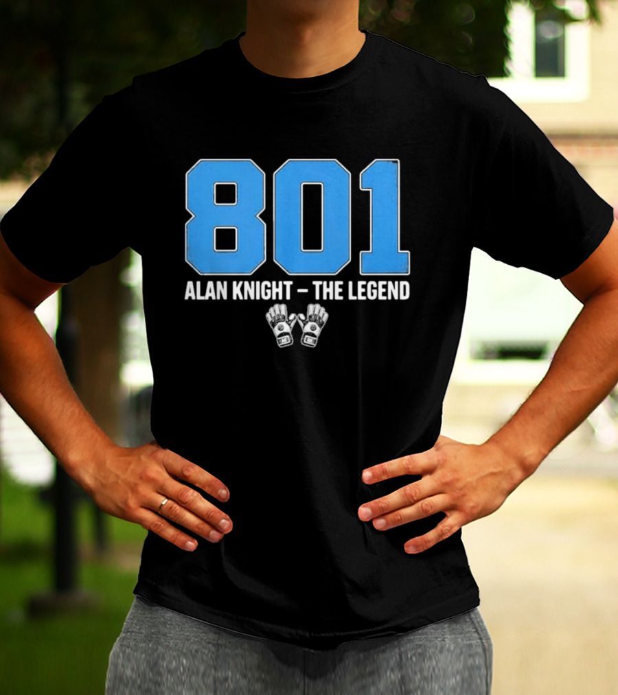 801 Alan Knight The Legend With Iconic Goalie Gloves T-Shirt
