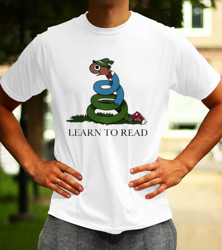 Learn To Read Alphabet Character With Hat And Sneakers T-Shirt