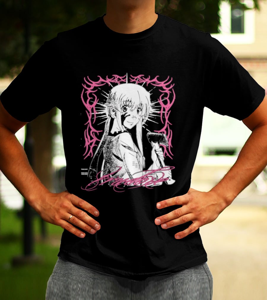 Awesome Yuno Gasai True Love Future Diary Anime Romantic Fan Favorite T-Shirt
