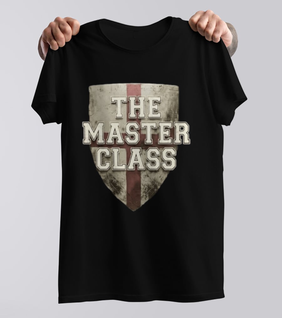 The Master Class Shield Emblem With Cross T-Shirt