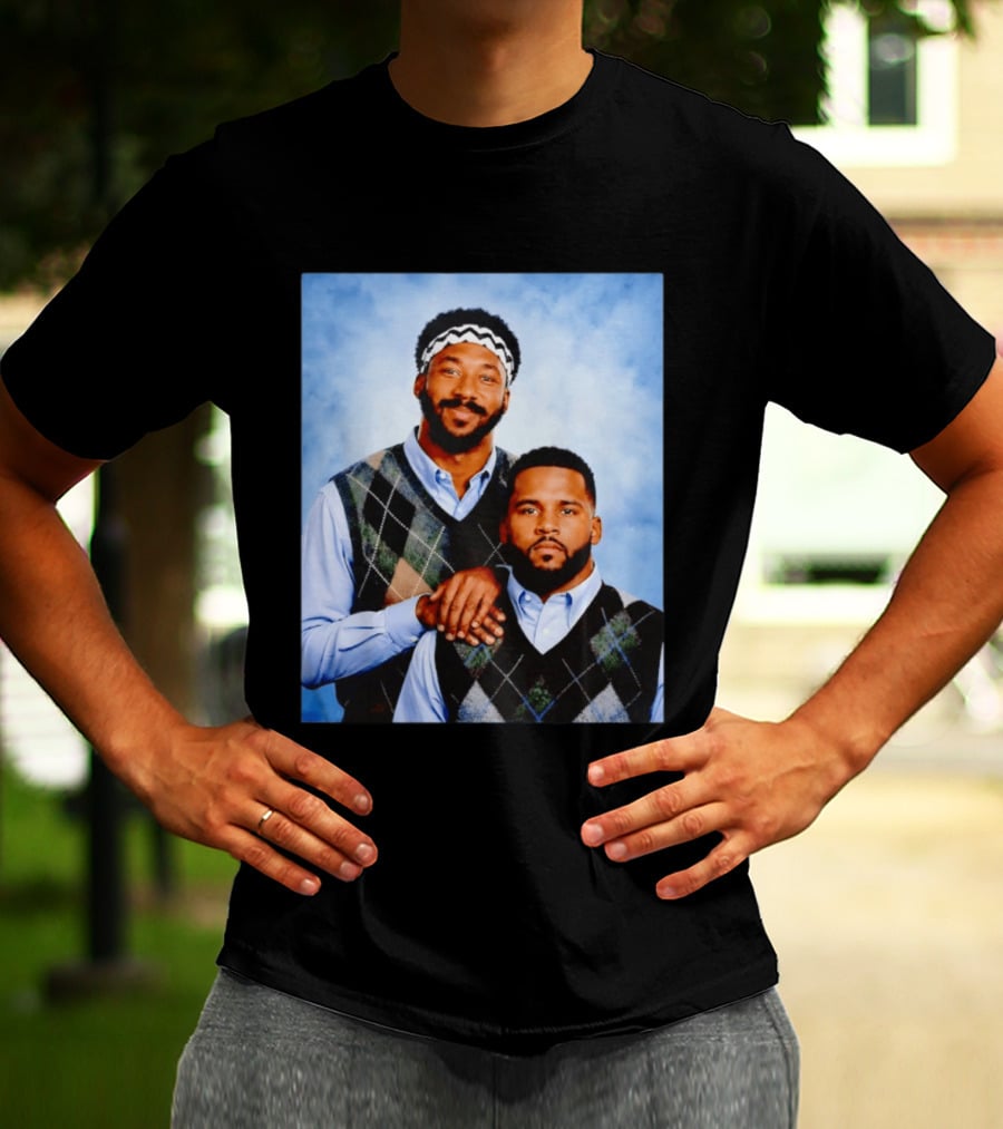 Myles Garrett Aaron Donald Los Angeles Rams Step Brothers T-Shirt
