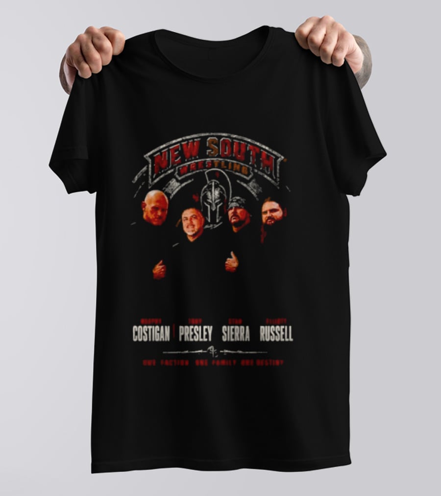 New South Wrestling Murphy Costigan Tony Presley Stan Sierra Elliott Russell T-Shirt